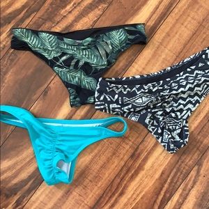 Bondle of three bikini bottom